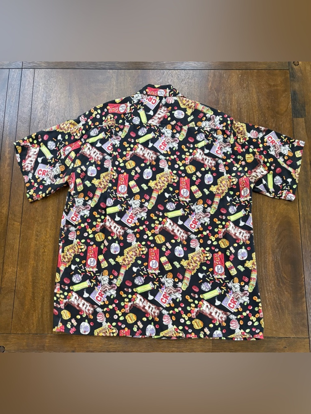 Vtg Nicole Miller 100% Silk Shirt Novelty Candy Snack Pop Art Collector Men S - Picture 2 of 8